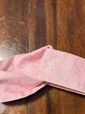 Louis Vuitton Pink Monogram Hair Scarf